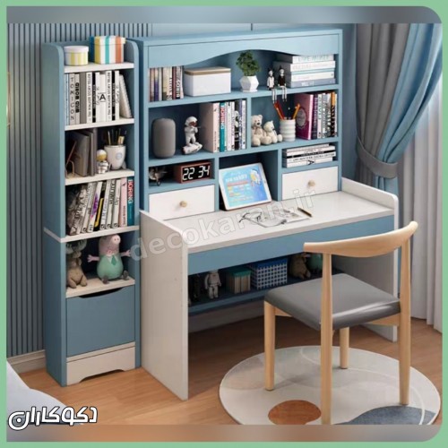 میز تحریر کتابخانه دار دکوکاران مدل MTK113