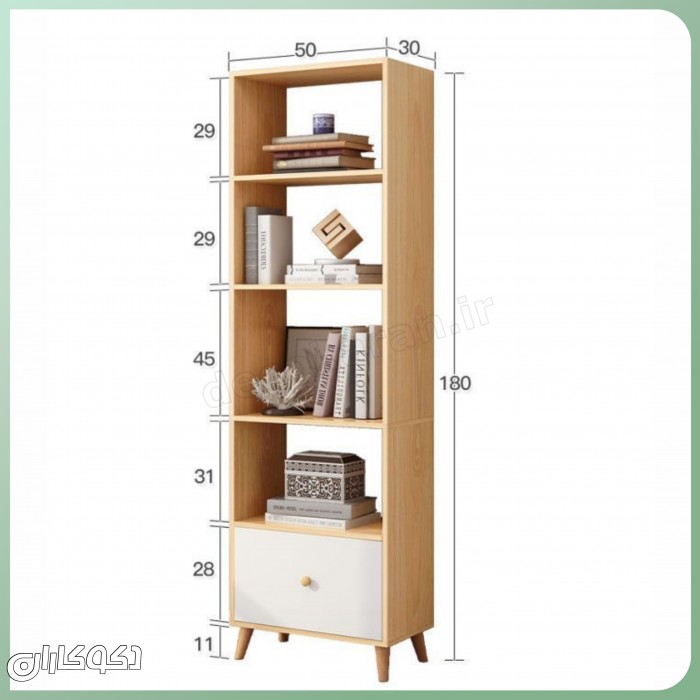 کتابخانه ست مدرن K100 | اثری هنری برای خلق فضایی پویا و منحصربه‌فرد