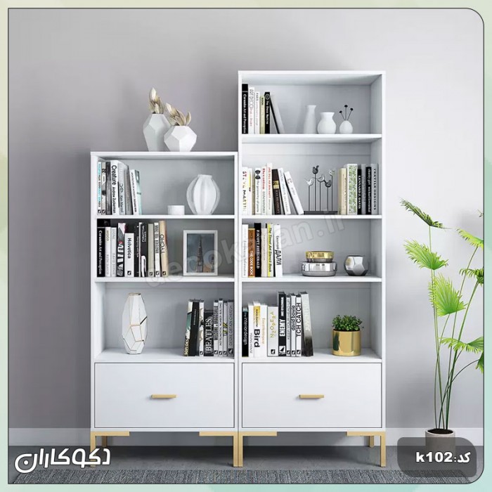 کتابخانه مدرن K102: یک اثر هنری ماژولار در دکوراسیون شما