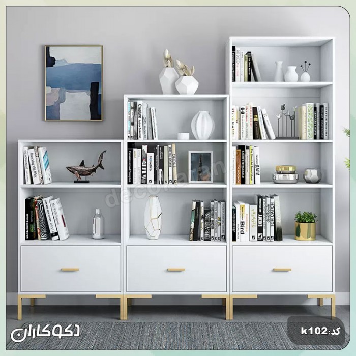 کتابخانه مدرن K102: یک اثر هنری ماژولار در دکوراسیون شما