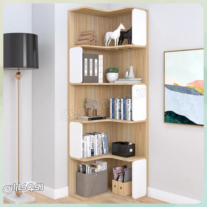 کتابخانه کنج K109 | هنر استفاده از فضا در دکوراسیون مدرن