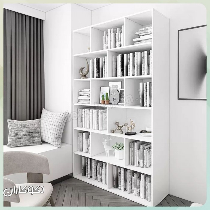 ست کتابخانه K108: هنر چیدمان ماژولار برای دیوار کتاب شما
