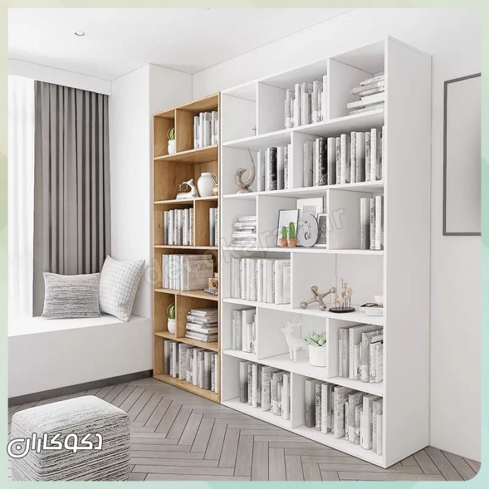 ست کتابخانه K108: هنر چیدمان ماژولار برای دیوار کتاب شما