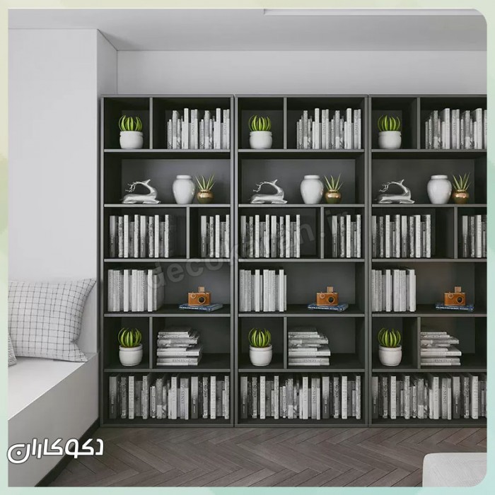 ست کتابخانه K108: هنر چیدمان ماژولار برای دیوار کتاب شما