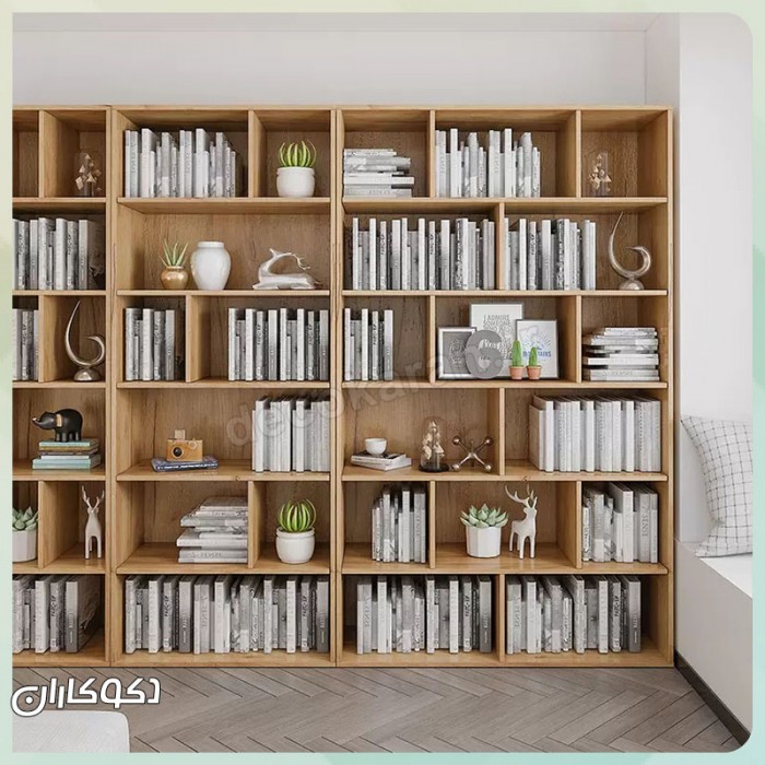 ست کتابخانه K108: هنر چیدمان ماژولار برای دیوار کتاب شما