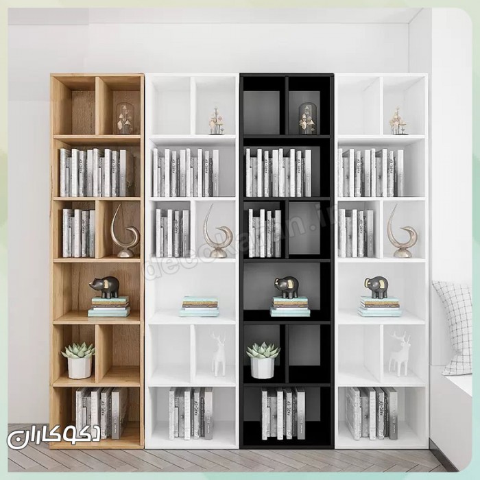 ست کتابخانه K108: هنر چیدمان ماژولار برای دیوار کتاب شما