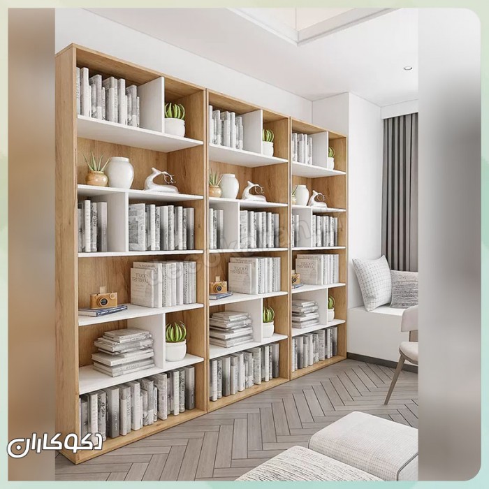 ست کتابخانه K108: هنر چیدمان ماژولار برای دیوار کتاب شما