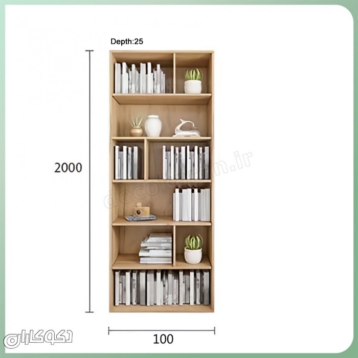 ست کتابخانه K108: هنر چیدمان ماژولار برای دیوار کتاب شما