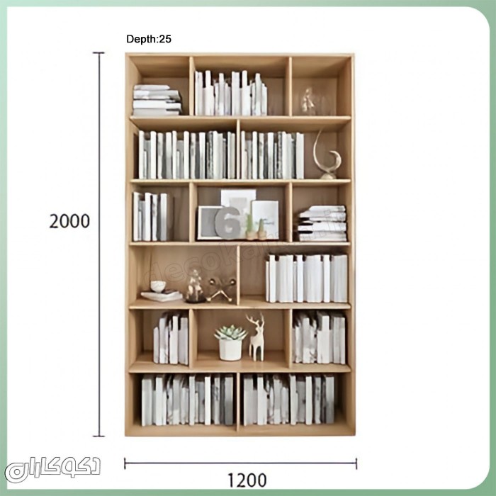 ست کتابخانه K108: هنر چیدمان ماژولار برای دیوار کتاب شما