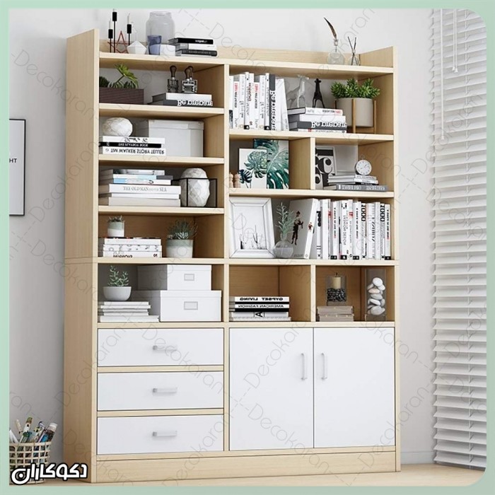 کتابخانه مدرن K110 | تابلویی از نظم و هنر در دکوراسیون شما