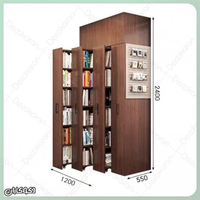 کتابخانه چرخدار باکس‌دار؛ راه‌حل هوشمندانه و مدرن برای نظم‌دهی و دکوراسیون خانه‌های کوچک
