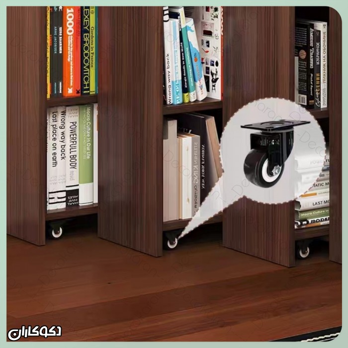 کتابخانه چرخدار باکس‌دار؛ راه‌حل هوشمندانه و مدرن برای نظم‌دهی و دکوراسیون خانه‌های کوچک