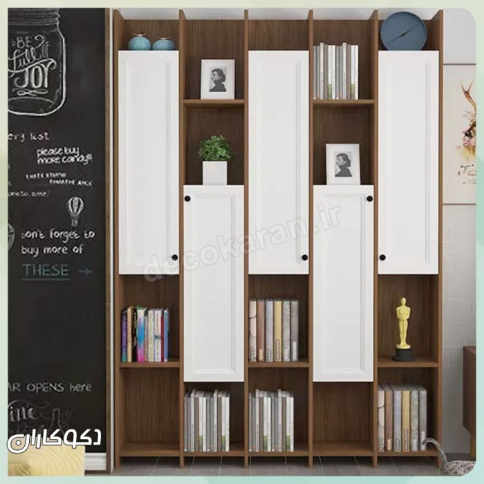 کتابخانه مدرن K111: تلفیق هنر و نظم در چیدمان امروزی