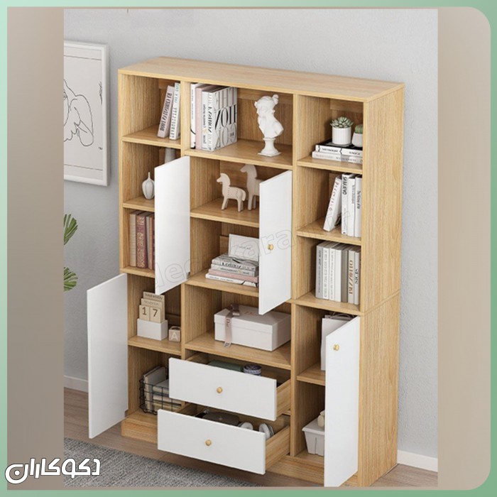 کتابخانه مدل K117 | شاهکار نظم و زیبایی در دکوراسیون مدرن