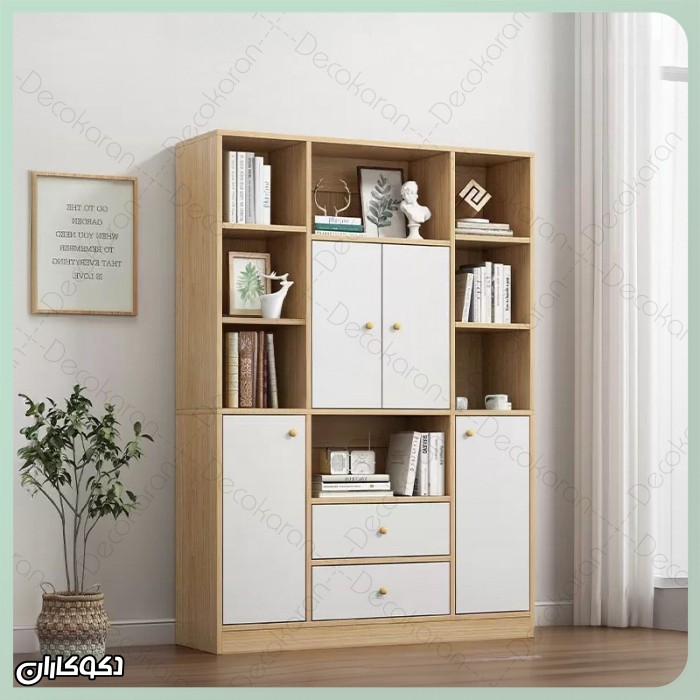 کتابخانه مدل K117 | شاهکار نظم و زیبایی در دکوراسیون مدرن