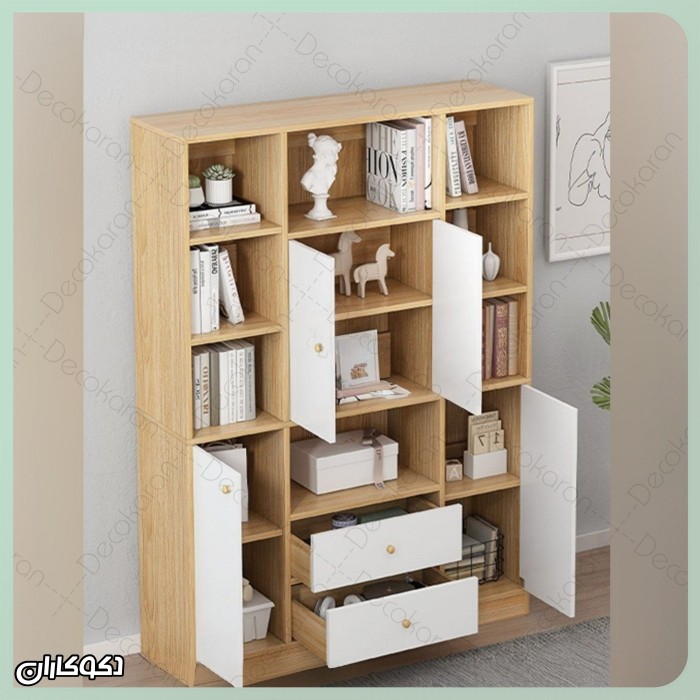 کتابخانه مدل K117 | شاهکار نظم و زیبایی در دکوراسیون مدرن