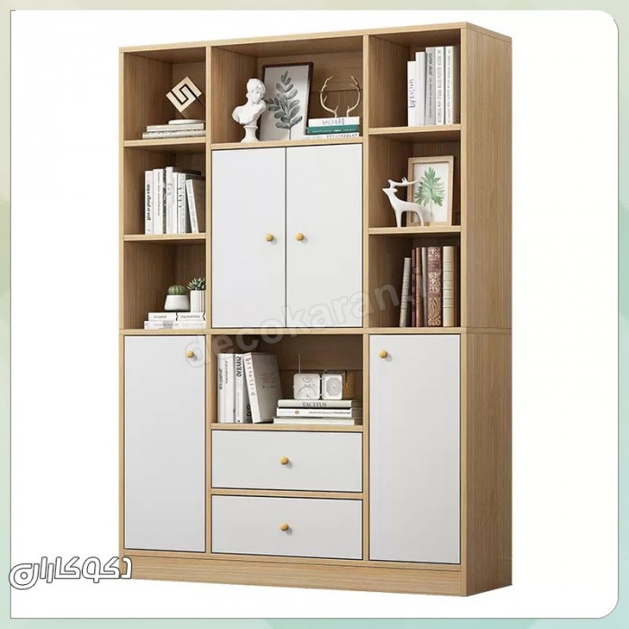 کتابخانه مدل K117 | شاهکار نظم و زیبایی در دکوراسیون مدرن