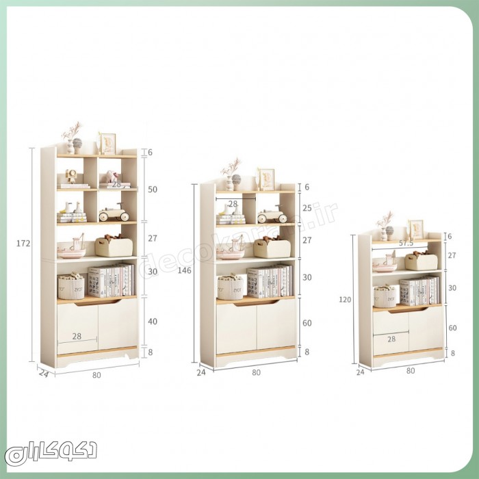 کتابخانه مدل k119 | تلفیق جسورانه هنر مدرن و نظم در دکوراسیون