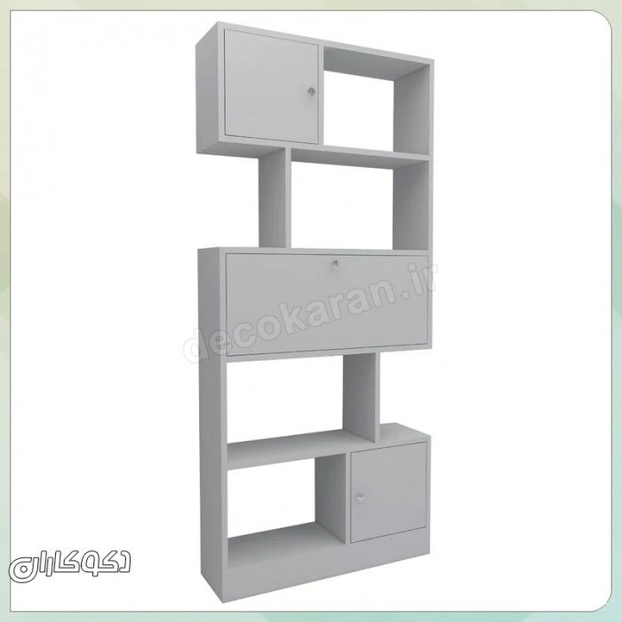 کتابخانه مدل k120؛ اوج ظرافت هندسی و کارایی در دکوراسیون مدرن