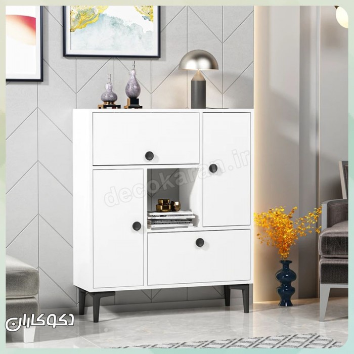 کتابخانه و کمد کنسولی چندمنظوره مدل K121 (طرح مدرن)