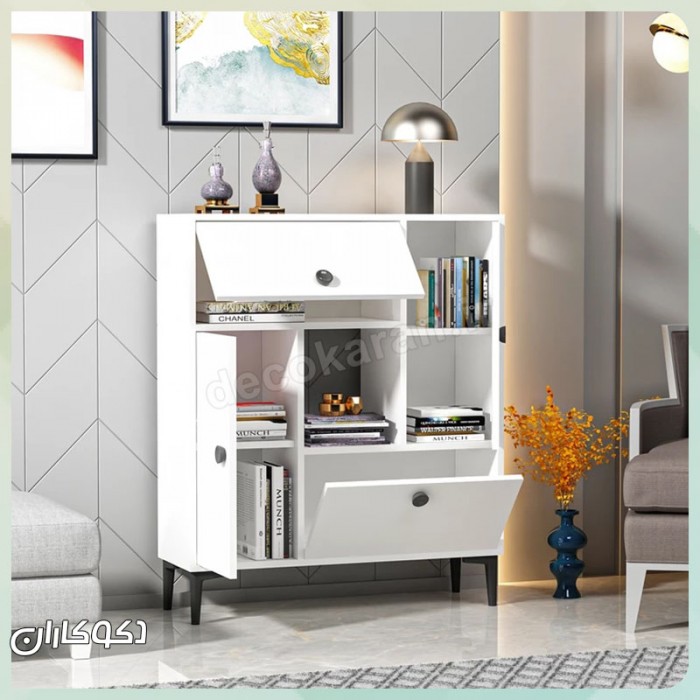 کتابخانه و کمد کنسولی چندمنظوره مدل K121 (طرح مدرن)