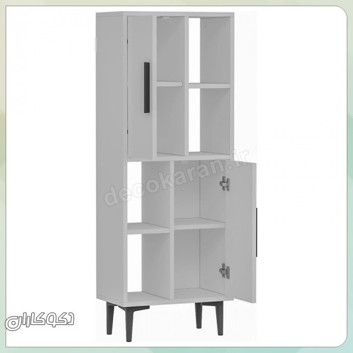 کتابخانه ستونی و شلف ایستاده مدل K122 (کم‌جا و مدرن)