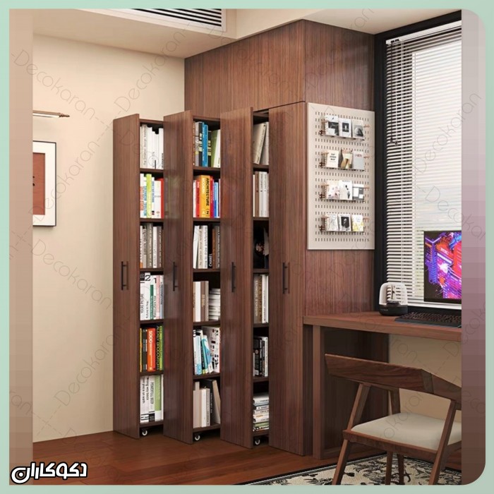 کتابخانه چرخدار باکس‌دار؛ راه‌حل هوشمندانه و مدرن برای نظم‌دهی و دکوراسیون خانه‌های کوچک