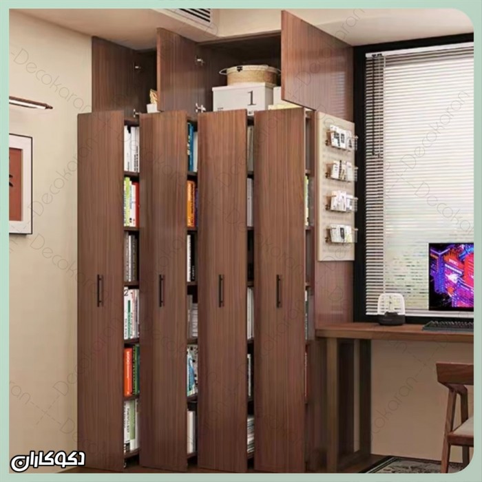 کتابخانه چرخدار باکس‌دار؛ راه‌حل هوشمندانه و مدرن برای نظم‌دهی و دکوراسیون خانه‌های کوچک