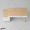 میز تحریر MDF کشودار با یونیت کناری مدل MT100