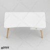 میز تحریر MDF سفید کشودار مدل MT101