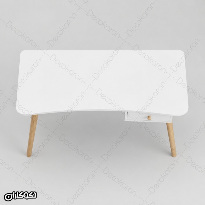 میز تحریر MDF سفید کشودار مدل MT101