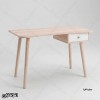 میز تحریر MDF سفید کشودار مدل MT101