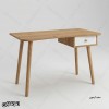 میز تحریر MDF سفید کشودار مدل MT101