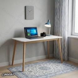 میز تحریر ساده و شلف‌دار