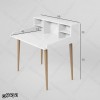 میز تحریر MDF قفسه‌دار مدل MT106