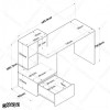 میز تحریر MDF مدل MT115