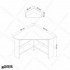 میز تحریر کنج MDF مدل MT119