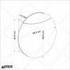 میز تحریر تاشو دیواری MDF مدل MT118