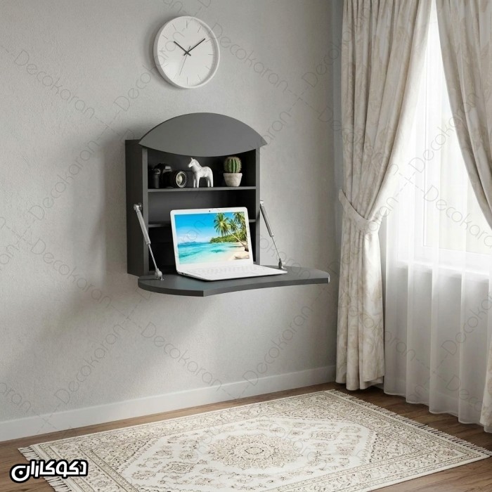 میز تحریر تاشو دیواری MDF مدل MT118