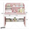 میز تحریر MDF کشودار و کتابخانه‌ای مدل MT128 دکوکاران