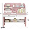 میز تحریر MDF کشودار و کتابخانه‌ای مدل MT128 دکوکاران