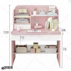 میز تحریر MDF کشودار و کتابخانه‌ای مدل MT128 دکوکاران