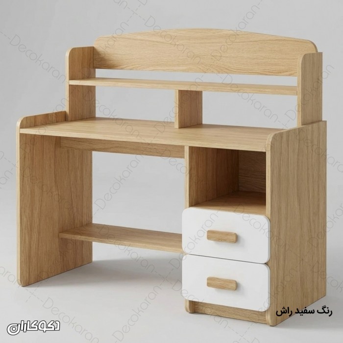میز تحریر MDF کتابخانه‌ای مدل MT127 دکوکاران