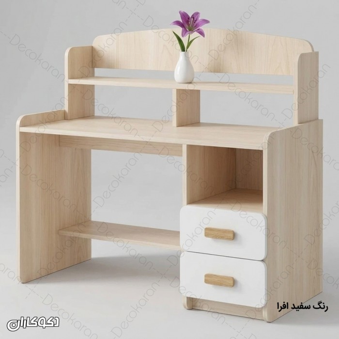 میز تحریر MDF کتابخانه‌ای مدل MT127 دکوکاران