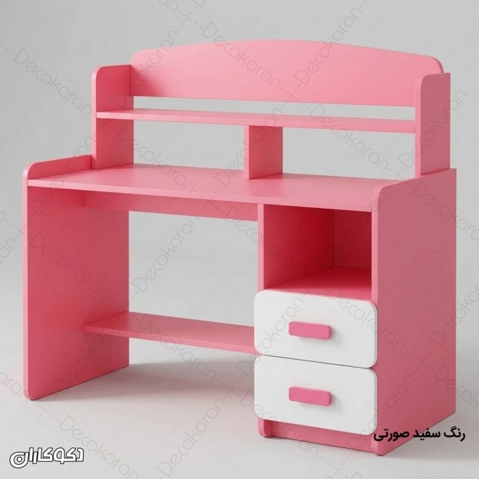 میز تحریر MDF کتابخانه‌ای مدل MT127 دکوکاران