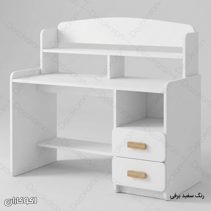 میز تحریر MDF کتابخانه‌ای مدل MT127 دکوکاران
