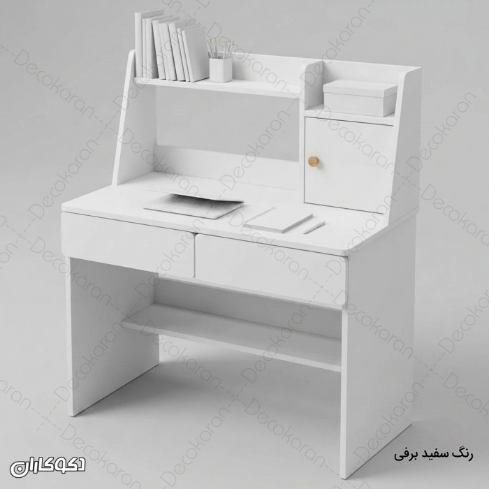 میز تحریر MDF مدل MT129 دکوکاران با کمد و کشو