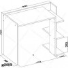 میز تحریر MDF قفسه‌دار مدل MT121