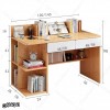 میز تحریر MDF مدل MT130 دکوکاران کتابخانه‌دار و کشودار