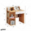 میز تحریر MDF مدل MT130 دکوکاران کتابخانه‌دار و کشودار